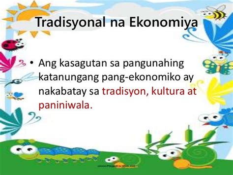 Tradisyunal Na Ekonomiya Halimbawa At Kahulugan .